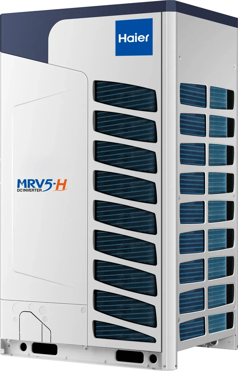 Haier MRV 5-H sürekli ısıtmalı dış ünitenin yandan görünümü