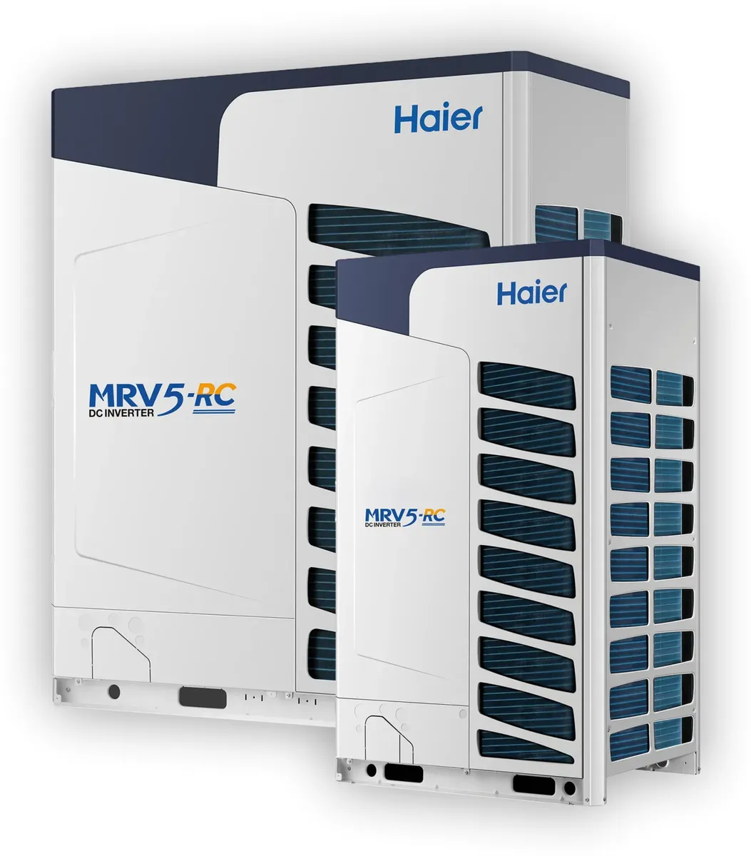 Haier MRV 5-RC dış ünitelerinin iki farklı gövdesi bir arada