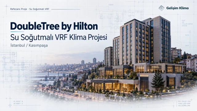 DoubleTree by Hilton İstanbul Kasımpaşa su soğutmalı VRF klima projesi kapak görseli